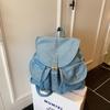 Mochila de Mezclilla de Gran Capacidad Transfronteriza Mochila para Mujer Nueva Moda Bolso Escolar Estilo Harajuku Bolso de Mano para Viajes Estudiantil