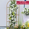 Cerimônia de Entrega de Carro Arranjo de Flores Artificiais Flores para Guia de Estrada Flores Artificiais Flores de Seda Decoração de Placa de Boas-Vindas Montagem de Showroom de Loja 4S Metabo