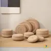 Cojín de Meditación Tatami Estilo Japonés, Esterilla Redonda para el Suelo, Esterilla Tejida de Ratán para Balcón, Esterilla Tejida de Paja