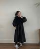 Chic Coreano Principios de Primavera Nuevo Estilo Estilo Coreano Perezoso y Relajado Holgado Adelgazante Manga Linterna Vestido Largo