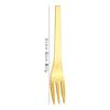 Garfo para Frutas de Aço Inoxidável 304 Estilo Japonês Dourado, Colher para Sobremesa e Bolo, Colher Criativa para Bolo da Lua, Colher para Misturar Café
