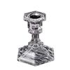 Castiçal Hexagonal de Vidro Transparente Simples Francês Ornamentos para Casa Restaurantes e Hotéis Decorações Atmosféricas de Cera para Aromaterapia