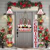 Decoração de Porta Criativa de Natal para Novo Produto Transfronteiriço Cena de Natal Layout de Atmosfera de Festa Pingente de Papel