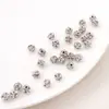 Contas de Bola de Diamante de Cobre Contas Espaçadoras Feitas à Mão DIY Pulseira Colar Chaveiro Contas Soltas Acessórios Material Joias