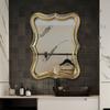 Espelho de Banheiro Estilo Americano Light Luxury 2026, Espelho de Vidro Emendado, Espelho Decorativo para Sala de Jantar, Espelho de Parede para Banheiro