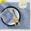 Servilletas 100% lino Fábrica de origen OEM/ODM servilletas lavadas con arena para cafeterías, bares y restaurantes occidentales