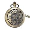 Reloj de bolsillo hueco grande de comercio exterior collar reloj de cadena para hombres y mujeres reloj de bolsillo de cuarzo WW0003