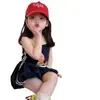Conjunto de Duas Peças Infantil Feminino Verão 2026 Estilo Coreano Novo Tendência e Super Fofo com Regata Color Block e Calça Floral