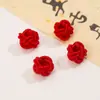 Pasador de Seguridad para Bebé Color Esmalte Personaje de Bendición Longevidad Candado Colgante Regalo Luna Llena Bebé Broche Accesorios Cuerda Roja