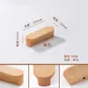Atacado do Fabricante Noz Preta Norte-Americana Madeira Maciça Interna Madeira de Faia Puxador de Guarda-Roupa Puxador de Porta Minimalista Japonês