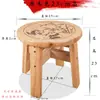 Banco taburete de comedor tabla para el hogar taburete de barra madera maciza nórdico taburete alto taburete bajo redondo pequeño hogar madera caucho