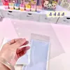 Páginas Internas do Álbum de Cartas para Guardar Fotocartões de Ídolos, Páginas Internas de Álbum Polaroid de Seis Furos com Grade Única de Alta Transparência, Estilo Álbum Shake
