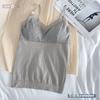 Ropa interior de amoníaco color nude sin costuras para otoño e invierno, camisola larga con espalda descubierta y encaje sexy, prenda exterior, top para mujer