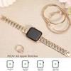 Adecuado para Apple Watch 10-1 Generación Pirámide Exquisita Pequeña Fresca Metal Correa de Apple Watch Venta al por mayor