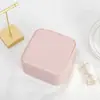 Fornecimento direto da fábrica caixa de armazenamento de joias estilo macaron para casa brincos anel caixa de exibição criativa atacado