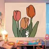 Tecido de Fundo Sanrio Ins Fofo Melody Pano Pendurado Kulomi Coração de Menina Jovem Jade Gui Cachorro Parede de Dormitório Tapeçaria