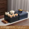 Nuevo Juego de Té de Viaje Estilo Chino Kiln Ru Olla Portátil Qingyun Set de Té Cerámico Portátil para Camping al Aire Libre Venta al por Mayor