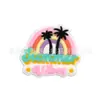 Encantos de Zueco Hawaiano de Dibujos Animados Creativos Transfronterizos Clips Decorativos Personalizados Accesorios de Encantos para Zapatos de Jardín de PVC en Stock