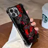 Funda para Teléfono Estilo Gótico Oscuro Aplicable Transfronteriza para Apple 15 Pro, Funda con Airbag para Apple 14, Cubierta Transparente Galvanizada Anti-Caídas