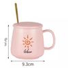 Taza caliente de temperatura constante de 55 grados, posavasos calentador, taza de cerámica de sol, taza de café, taza de regalo creativa, juego de tazas