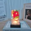 Ramo de Rosas Artificiales Flor Eterna, Regalo de San Valentín, Regalo de Cumpleaños, Adorno de Decoración para el Hogar, Venta al por Mayor Transfronteriza