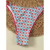 Bikini de Rayas de Verano 2027 Nuevo Comercio Exterior Transfronterizo Traje de Baño para Mujer con Lazo Traje de Baño de Playa