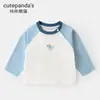 Conjunto de camiseta de manga larga Kaka Panda para niños, conjunto de otoño para niñas, conjunto casual de dos piezas para niños, ropa de primavera y otoño para bebés