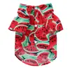 Artículos Populares de Venta Caliente Transfronterizos para Mascotas Camisas Delgadas para Mascotas, Ropa y Accesorios para Perros de Estilo Hawaiano Casual con Temática de Frutas