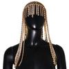 Amazon Explosiones Cadena para el cabello largo Su Temperamento Europeo y Americano Tendencia Sexy Accesorios para el cabello de diamantes de imitación Cadena para el cabello