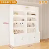 Vitrina de cosméticos, vitrina de uñas para salón de belleza, estante de productos para el cuidado de la piel con puerta de cristal, estante de múltiples niveles