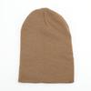 Comercio Exterior Color Sólido Gorro de Punto para Mujer Otoño e Invierno Combinación Total Placa Ligera Color Sólido Acrílico Lana Gorro para Hombre Estilo Coreano Gorro Pulóver Añade Pequeño