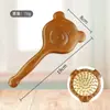Pente de Sandália Esculpida em Desenho Animado com Cabeça de Almofada de Ar Pente de Massagem Meridianos Pente de Bolsa de Ar de Madeira Crânio Alto Artefato Fofo