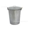 Cubo de Basura Redondo de Hierro, Cubo de Basura de Hierro Galvanizado de Alta Calidad, Cubo de Basura Grande de Hierro, Cubo de Hierro para el Hogar, Cubo de Hierro para Cocina