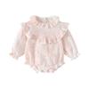Roupas de Bebê Transfronteiriças, Roupas de Primavera Estilo Chinês, Macacão Princesa de Mangas Compridas Pintura a Tinta, Macacão Doce de Algodão Puro, Roupas de Bebê