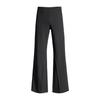 Roupas Femininas de Seda Laranja # Calças Casuais Largas de Cintura Baixa com Barra Flare para Mulheres Altas, Estilo Outono, Não Justas nas Pernas, Comprimento no Chão.