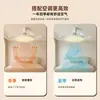 Lámpara de ventilador invisible para dormitorio, estilo vintage, alto brillo, inteligente, protectora de ojos, cristal de imitación, lámpara de ventilador de alta gama para dormitorio principal y comedor