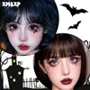 Pegatinas Coloridas de Ojos para Halloween, Pegatinas Lindas Estilo Europeo y Americano, Pegatinas de Tatuaje para Hombres y Mujeres, Accesorios de Baile, Accesorios de Maquillaje