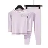 Ropa interior térmica antibacterial para niños 100% algodón, ropa de estar de algodón puro grado A, conjunto unisex de capa base para otoño e invierno (arriba y abajo)