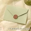 Tarjeta de Cumpleaños Verde Aguacate con Sobre Verde Oliva Bendición de San Valentín Gratitud Gracias Tarjeta Escrita a Mano para Evento de Año Nuevo
