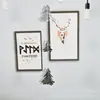 Adornos Colgantes Creativos Árbol de Navidad Decoración para Fiestas Navideñas Guirnalda de Árbol 3D con Purpurina Arreglo de Ambiente Diseño de Banderín