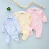 Mameluco para bebé Primavera y Otoño Ropa para recién nacido Algodón Ropa interior para bebé sin costuras Ropa de monje de liebre Ropa de mariposa con cordones