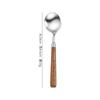 Cuchillo de Acero Inoxidable 304, Tenedor, Cuchara, Mango de Madera Huali, Cuchillo para Bistec para Hotel y Restaurante, Cuchara para Vajilla Occidental para el Hogar, 5 Piezas al Por Mayor
