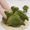 Ins Engraçado Crocodilo Algodão Chinelos Desenhos Animados Bonitos Sapatos De Pelúcia Inverno Quente Casa Tubarão Chinelos para Homens e Mulheres Atacado