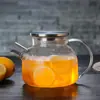 Tetera de Vidrio para Preparar Té para Uso Doméstico, Tetera para Agua Caliente Cocinada a Carbón, Tetera Eléctrica de Cerámica para Preparar Té, Tetera de Vidrio para Agua Fría, Juego de Tazas de Agua