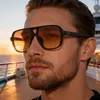 Gafas de sol retro europeas y americanas de venta caliente transfronteriza 2026 para hombre, gafas de sol con montura grande para conducir, gafas de sol para protección solar en exteriores y montañismo para hombre