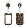 Portatarjetas Amazon transfronterizo con impresión UV y hebilla retráctil, cordón con impresión por transferencia térmica y clip para gafete