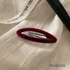 Presilha de Cabelo Veludo Dongdaemun Estilo Coreano, Presilha de Cabelo Versátil e Discreta para Mulheres, Presilha Lateral de Flocagem Outono e Inverno, Presilha Doce para Franja