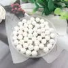 Cuentas Sueltas de Color Gradiente Iridiscente ABS de Alto Brillo Blanco Lechoso Imitación Perla para Manualidades DIY con Agujeros, Cuentas Espaciadoras, Accesorios para Joyería
