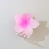 Pinza para el Cabello de Flor de Frangipani de Lujo Ligero Transfronterizo para Mujer, Pinza de Tiburón Flor de Flor para Recogido de Verano en la Parte Trasera de la Cabeza, Exquisito Accesorio para el Cabello