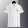 Camiseta de Manga Corta de Algodón para Hombre Runen Paul Summer, Camisa de Solapa Grande para Hombre, Camiseta de Manga Corta para Hombre, Camisa Polo de Algodón Mercerizado